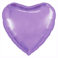 Р Сердце (18"/46 см) Сиреневый Lilac Металлик 1шт в интернет магазине Праздникмастер