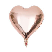 ПМ Сердце (19''/49 см) Розовое золото Rose Gold Металлик 1шт в интернет магазине Праздникмастер