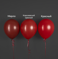 S Шар (9"/23 см) Королевский красный (016) Пастель 100шт продажа в интернет - магазине ПраздникМастер