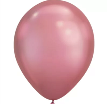 Q Шар (11"/28 см) Розово-лиловый Mauve Хром 25шт