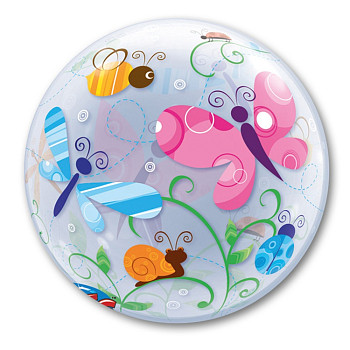 П Bubble (22"/56 см) Насекомые садовые красочные 1шт