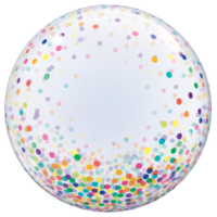 П Bubble Deco (24"/60 см) Конфетти разноцветное 1шт