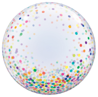П Bubble Deco (24"/60 см) Конфетти разноцветное 1шт