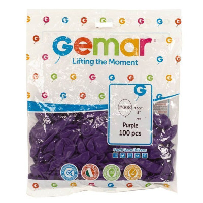 И Шар (5"/13 см) Фиолетовый (08) Purple Пастель 100шт продажа в интернет - магазине ПраздникМастер