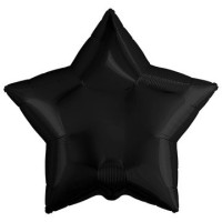 Р Звезда (18"/46 см) Черный Black Пастель 1шт в интернет магазине Праздникмастер
