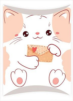 Коробочка для подарка Кошечка 16,4х10см 1шт