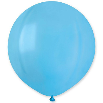 И Шар (19"/48 см) Голубой (009) Light Blue Пастель 25шт