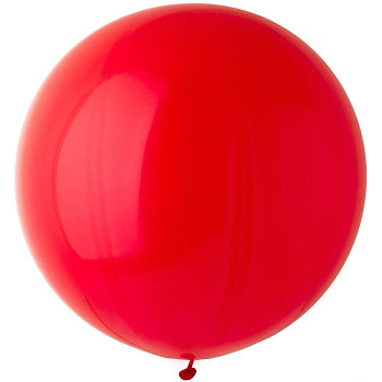 И Шар (27"/69 см) Красный (05) Red Пастель 1шт