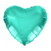 ПМ Мини-сердце (9"/23 см) Зеленый Green Tiffany 1шт в интернет магазине Праздникмастер