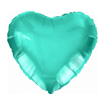 ПМ Мини-сердце (9"/23 см) Зеленый Green Tiffany 1шт