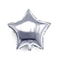 ПМ Мини-звезда (10"/25 см) Серебро Silver Металлик 1шт в интернет магазине Праздникмастер