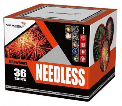 Батарея салютов Needless (1,5"/36) 40м 63с 6эфф 1шт