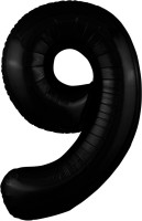 Р Цифра 6/9 (40"/102 см) Slim Черный 1шт в интернет магазине Праздникмастер