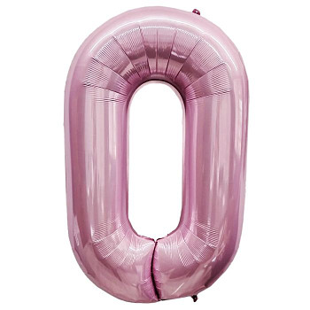 ПМ Цифра 0 (40''/102 см) Slim Фламинго 1шт