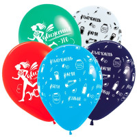 S Шар (12"/30 см) Спорт Ассорти Пастель 5ст 2ст 25шт Sempertex продажа в интернет - магазине ПраздникМастер