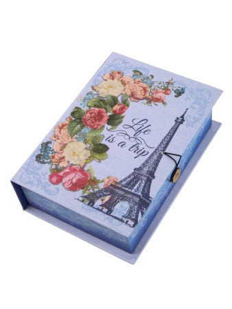 Коробка-книга Апрельский Париж 20х14х6см 1шт