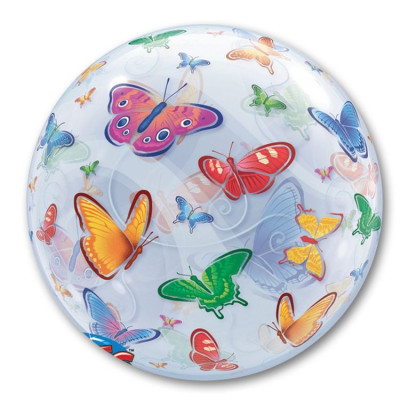П Bubble (22"/56 см) Бабочки 1шт