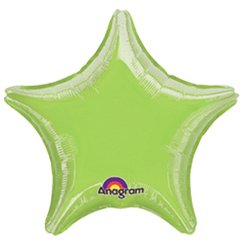 А Звезда (19''/48 см) Лайм LimeGreen Металлик 1шт