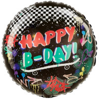 А Круг (18"/46 см) С ДР HB Скейтборд Party 1шт в интернет магазине Праздникмастер