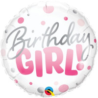 П Круг (18''/46 см) Birthday Girl Круги Розовые 1шт в интернет магазине Праздникмастер