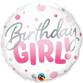 П Круг (18''/46 см) Birthday Girl Круги Розовые 1шт