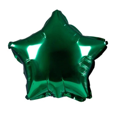 ПМ Мини-звезда (10''/25 см) Зеленый Green Металлик 1шт в интернет магазине Праздникмастер