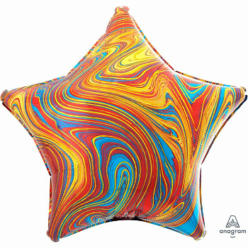 А Звезда (19"/48 см) Красочный Colorful Мрамор 1шт