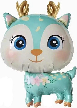 F Фигура (30''/76 см) Олененок Мятный 1шт