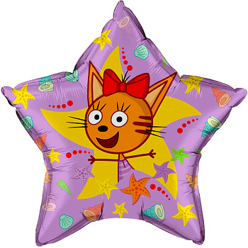 F Звезда (22''/56 см) Три кота Карамелька 1шт