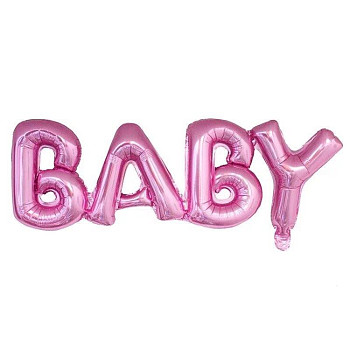 ПМ Надпись (32''/81 см) Baby Розовый 1шт