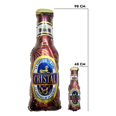 ПМ Мини-фигура (19''/48 см) Бутылка пива Cristal 1шт в интернет магазине Праздникмастер