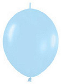 Q Линколун (6"/15 см) Светло-голубой Pale Blue Пастель 10шт