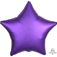 А Звезда (19"/48 см) Фиолетовый Purple Royale Сатин 1шт в интернет магазине Праздникмастер
