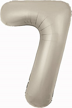 Р Цифра 7 (40"/102см) Slim Кремовый Мистик 1шт