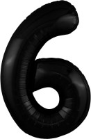 Р Цифра 6/9 (40"/102 см) Slim Черный 1шт в интернет магазине Праздникмастер
