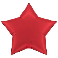 ПМ Звезда (19"/48 см) Красный Red Сатин 1шт в интернет магазине Праздникмастер