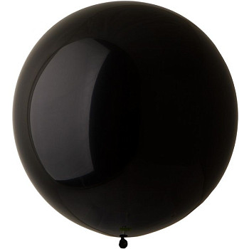 И Шар (27"/69 см) Черный (14) Black Пастель 1шт