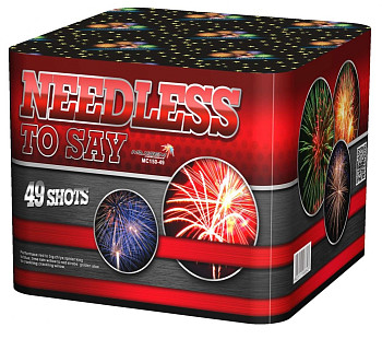 Батарея салютов Needless to say (1,5"/49) 40м 84с 9эфф 1шт
