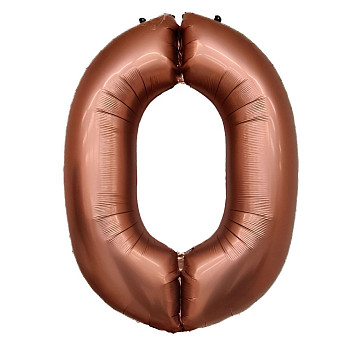 ПМ Цифра 0 (40"/102 см) Какао Сocoa Мистик/Сплошной  1шт
