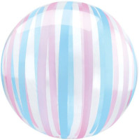 F Bubble Deco (20''/51 см) Полоски Прозрачный 1шт