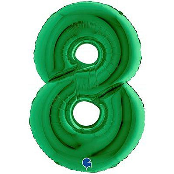 Г Цифра 8 (40''/102 см) Зеленый Green 1шт