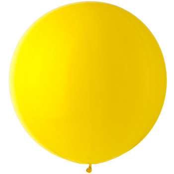И Шар (18"/46 см) Светло-желтый (02) Yellow Пастель 25шт