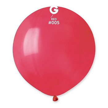 И Шар (18"/46 см) Красный (05) Red Пастель 50шт