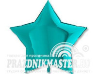 Г Звезда (36"/91 см) Бирюзовый Tiffany Металлик 1шт в интернет магазине Праздникмастер