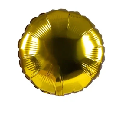 ПМ Мини-круг (9''/23 см) Золото Gold Металлик 1шт в интернет магазине Праздникмастер