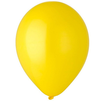 И Шар (5"/13 см) Желтый (03) Yellow Пастель 100шт