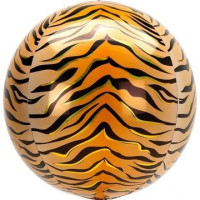 А Сфера 3D (16"/41 см) Тигр Сафари 1шт в интернет магазине Праздникмастер