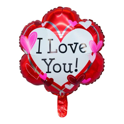 ПМ Фигура (18"/46 см) Цветок I Love you 1шт в интернет магазине Праздникмастер