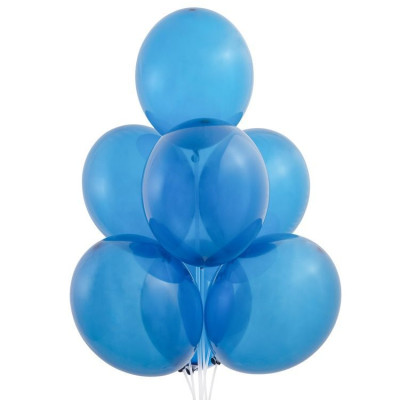 Б Шар (14"/36 см) Синий (033) Blue Экстра Кристалл 50шт продажа в интернет - магазине ПраздникМастер