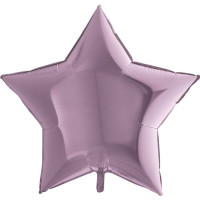 Г Звезда (36"/91 см) Сирень Lilac Металлик 1шт в интернет магазине Праздникмастер
